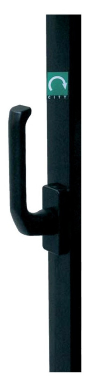 Crémone pompier à poignée rotative L 3 m noir ISEO 43003003