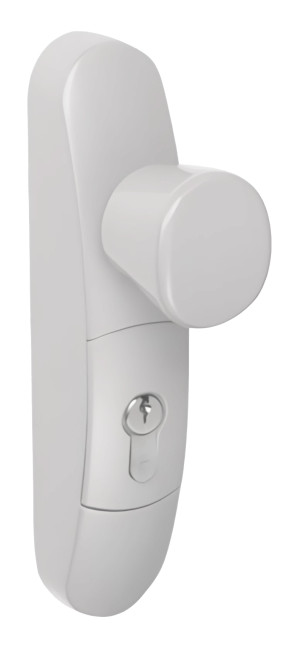 Demi ensemble à bouton débrayable sans cylindre profil européen blanc JPM EN3300-39-0A