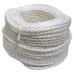 Cordage polypropylène blanc 14 mm couronne de 100 m CORDERIES TOURNONAISES 31/1745
