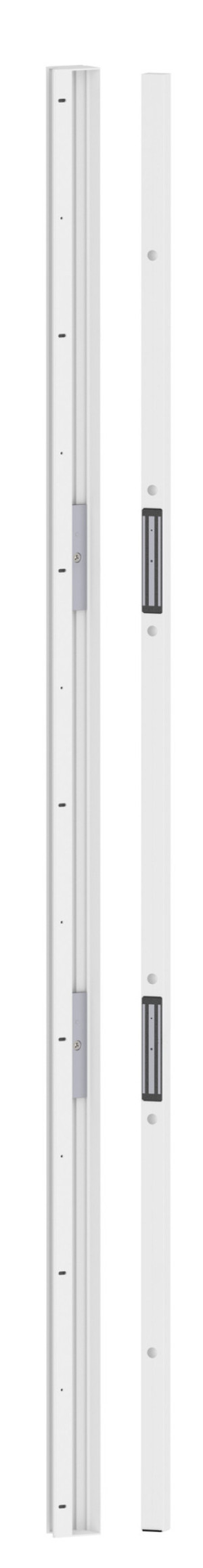 Bandeau 2500 mm rénovation 2 ventouses 300 kg 12 / 24 V RAL9010 SEWOSY CPREG2N-250-9010