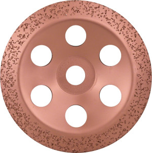 Meule assiette carbure 180 mm grain moyen pour grandes meuleuses angulaires avec écrou de serrage BOSCH 2608600366