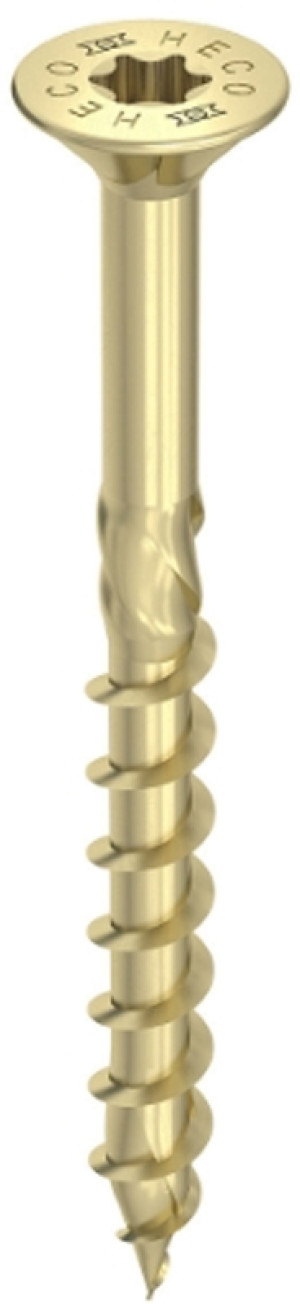 HECO SCHRAUBEN Vis tête fraisée torx HECOFIX Heco filetage partiel zingué jaune - 61113