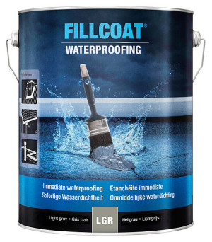Peinture FILLCOAT pour réparation d'étanchéité 5 L gris foncé RUST-OLEUM 25.DGR.5 Gris foncé