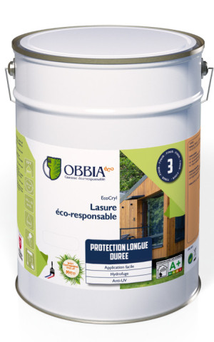 Lasure ÉCO-RESPONSABLE incolore 2,5 L OBBIA ECOCRYL2.5-INC Incolore