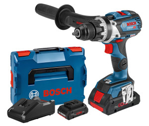 Perceuse-visseuse 18 V GSR 18V-110 C + 2 batteries ProCORE 4 Ah + chargeur + L-BOXX BOSCH 06019G010A