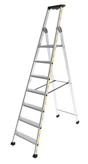 Marchepied professionnel aluminium 7 marches XPERTY 2475307