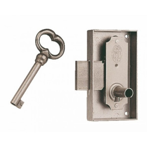 SELECT Serrure de bibliothèque 526 largeur 55 mm axe 35 mm droite finition brossé sans clé DEVISMES 3526135