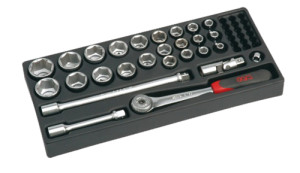 Module ABS 1/3 de 27 outils 1/2'' 6 pans SAM OUTILLAGE 75-SH1M