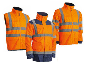 Veste KANATA PU HI-VIZ 3M orange fluo/marine T2XL COVERGUARD 7KANOXXL Orange fluo
