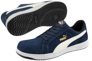 Chaussure de sécurité P 43 Suède Iconic Navy Low S1PL PUMA 640024 Bleu