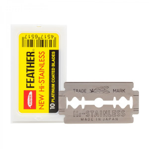 Feather Dobbeltbarberblad 10-pakning
