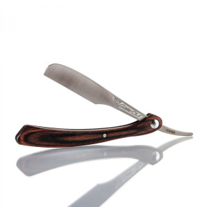 Feather Artist Club DX Teak Barberkniv for utbyttbare blad