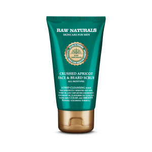 Raw Naturals Crushed Apricot Face & Beard Scrub 75 ml