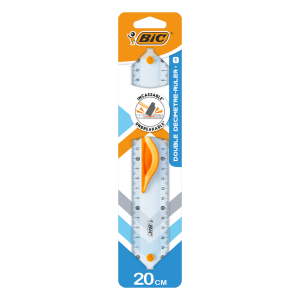 BIC Double ruler linijka 20cm 1szt