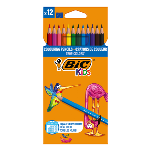 BIC Kids tropicolors kredki ołówkowe pudełko 12szt