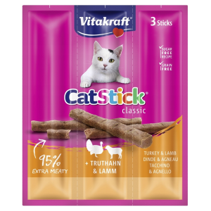 Vitakraft Cat Stick Mini przysmak dla kota indyk i jagnięcina 3szt