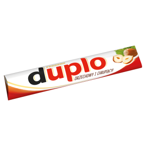 Duplo wafel z orzechowym nadzieniem pokryty mleczną czekoladą 18,2g