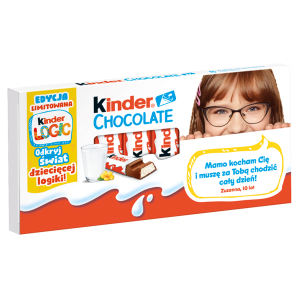 Kinder Chocolate batoniki z mlecznej czekolady (8x12,5g) 100g