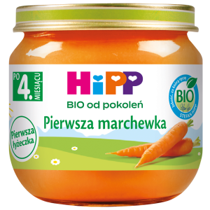 HiPP BIO Od Pokoleń Pierwsza Marchewka 4Mc 80g