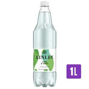 Kinley Tonic Water Lime & Mint napój gazowany 1l