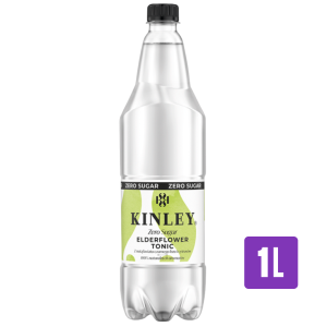 Kinley Zero Sugar Elderflower Tonic napój gazowany 1l