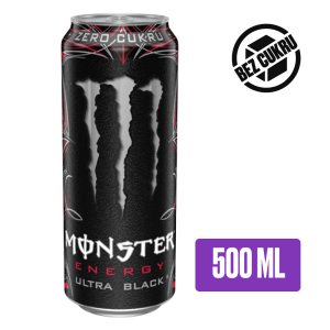Monster Energy Ultra Black gazowany napój energetyczny 500ml