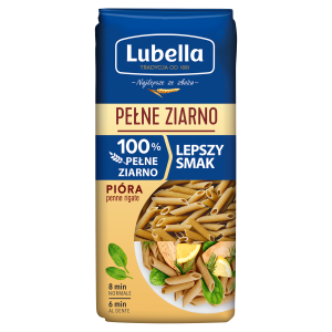 Lubella pełne ziarno makaron pióra 400g