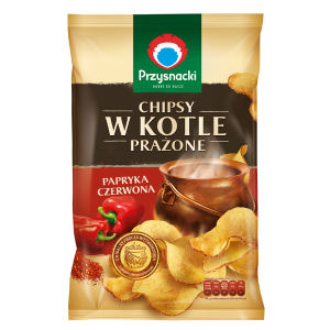 PRZYSNACKI Chipsy w kotle prażone papryka 125g
