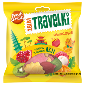 Fresh&Fruity Żelki Travelki smak Azji 80g