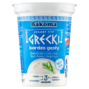 Jogurt grecki naturalny BAKOMA 370g