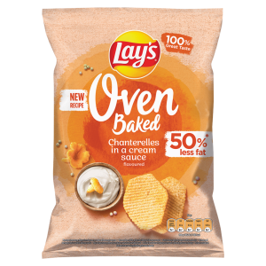 Lay's Oven Baked chipsy o smaku kurek w śmietanowym sosie 110g