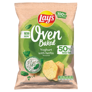Lay's Oven Baked chipsy ziemniaczane o smaku jogurtu z ziołami 110g