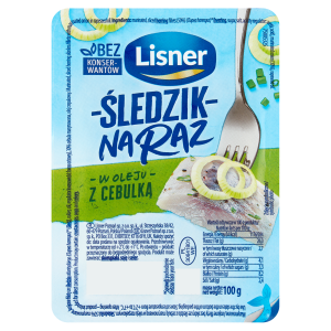 Lisner Śledzik Na Raz z cebulką 100g