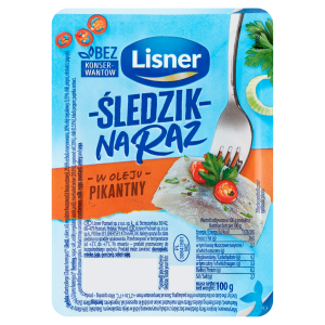 Sledzik Na Raz Pikantny 100G Lisner