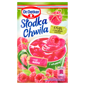 Dr Oetker Słodka Chwila kisiel malinowy z kawałkami owoców 31,5g