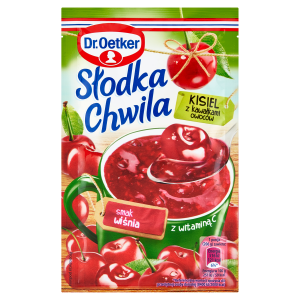Dr Oetker Słodka Chwila kisiel wiśniowy z kawałkami owoców 31,5g