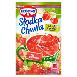 Dr Oetker Słodka Chwila kisiel poziomkowy z kawałkami owoców 31,5g
