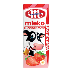 Mlekovita Wypasione mleko UHT truskawkowe 200ml
