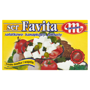 Mlekovita Favita Żółta Ser sałatkowo-kanapkowy półtłusty 270g