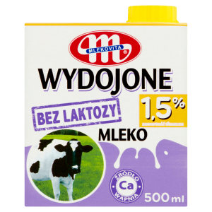Mlekovita Wydojone mleko bez laktozy 1,5% 500ml