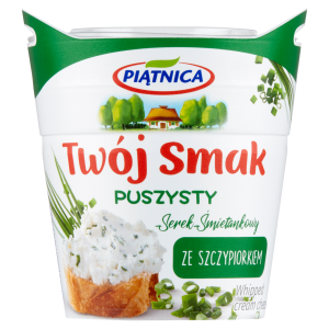 Piątnica twój smak serek puszysty śmietankowy ze szczypiorkiem 150g
