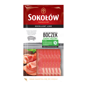 Sokołów boczek surowy wędzony 100g
