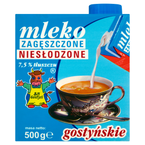 SM Gostyń mleko zagęszczone 7,5% niesłodzone 500g
