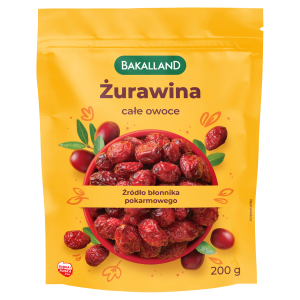 Bakalland Żurawina całe owoce 200g