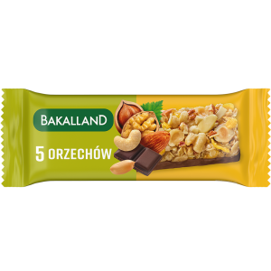 Bakalland BA! Baton zbożowy 5 orzechów 40g