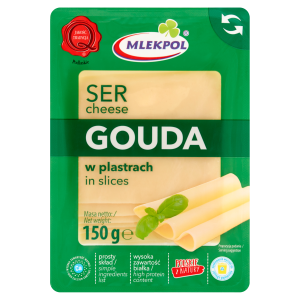 Mlekpol ser gouda w plastrach 150g