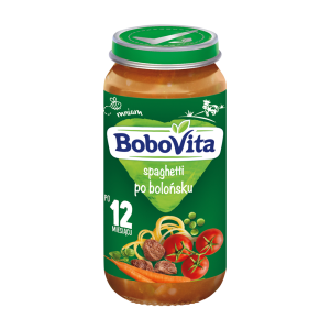 Bobovita Danie Spaghetti Po Bolońsku 12Mc 250g