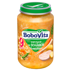 BoboVita warzywa ze schabem i kluseczkami po 9. miesiącu 190g