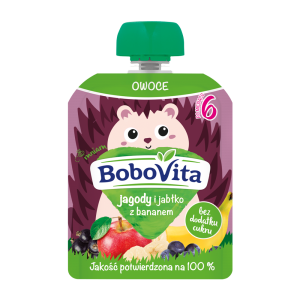 Deser Bobovita Tubka Jagody I Jabl.Z Bananem 80G Nutricia