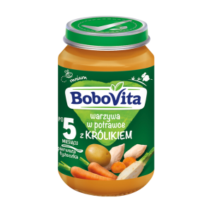Bobovita Danie Warzywa W Potrawce Z Królikiem (5Mc) 190g